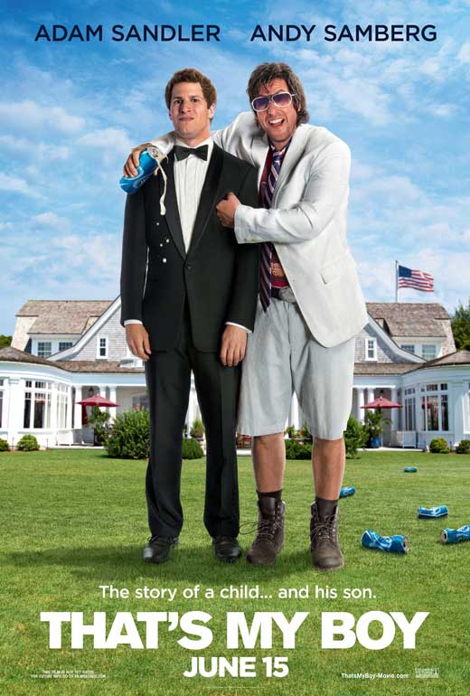 That's My Boy Movie Poster featuring vibrant comedy imagery, 27x40 inches.