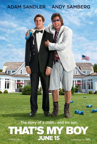 That's My Boy Movie Poster featuring vibrant comedy imagery, 27x40 inches.