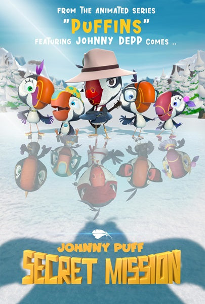 Johnny Puff Secret Mission Movie Poster print for kids' room decor.