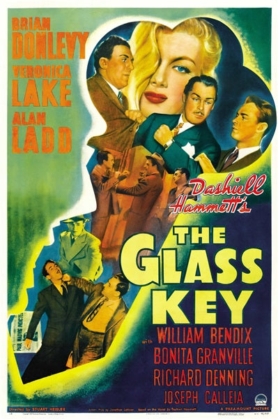 The Glass Key Movie Poster Print - Classic Film Noir Artwork