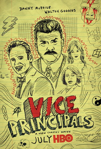 Vice Principals Movie Poster Print showcasing vibrant design.