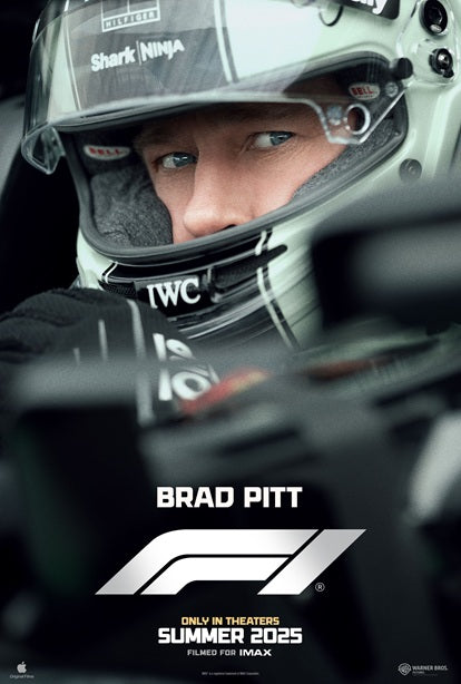F1 The Movie Poster Print showcasing the thrill of Formula 1 racing.