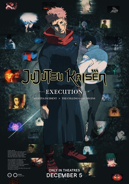 Jujutsu Kaisen Execution Movie Poster showcasing vibrant artwork.