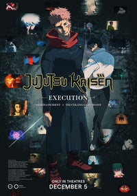 Jujutsu Kaisen Execution Movie Poster showcasing vibrant artwork.