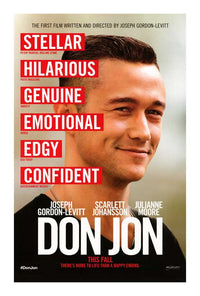 Don Jon Movie Poster Print featuring bold design and vibrant colors.