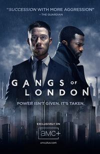 Gangs of London Movie Poster Print showcasing thrilling urban crime drama.