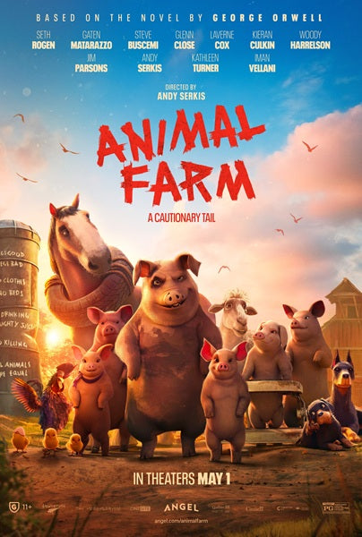 Animal Farm Movie Poster Print featuring vibrant artwork.
