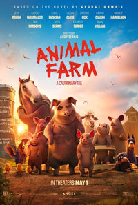 Animal Farm Movie Poster Print featuring vibrant artwork.