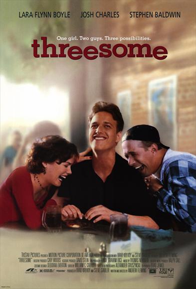 Threesome Movie Poster Print showcasing vibrant colors and cinematic charm.