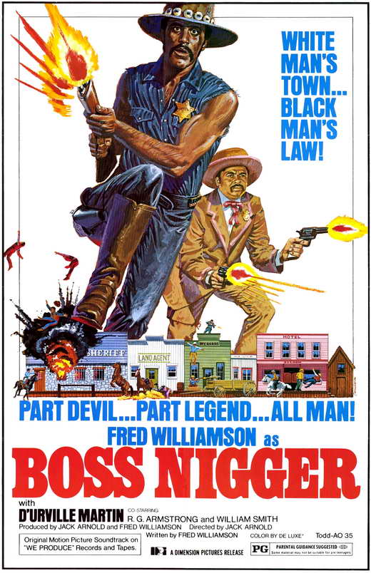 Boss Nigger Movie Poster Print featuring iconic film imagery.