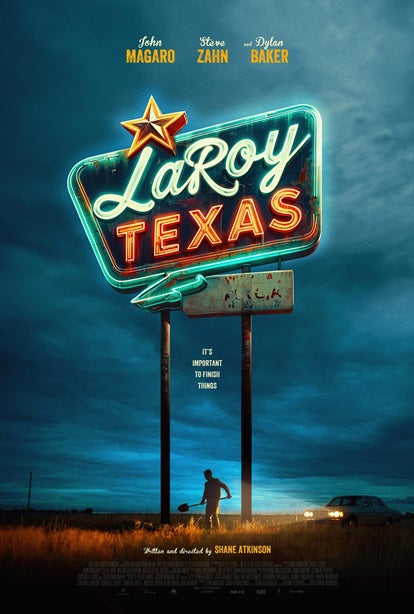 LaRoy, Texas Movie Poster Print featuring Texas cinematic art.