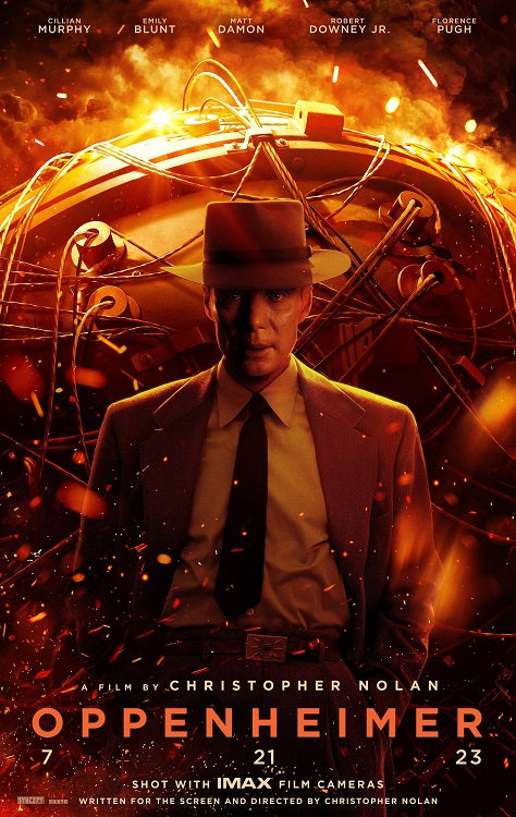 Oppenheimer Movie Poster Print featuring historic cinematic art.
