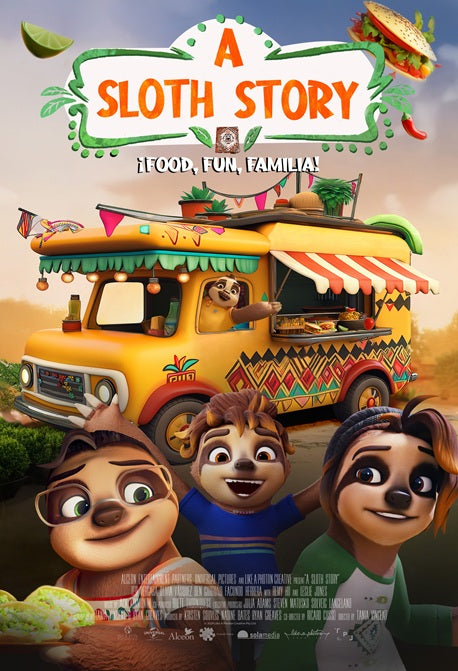 A Sloth Story Movie Poster Print featuring a whimsical sloth design.
