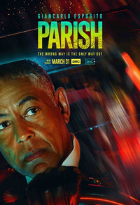 Parish Movie Poster Print showcasing vibrant colors and cinematic imagery.