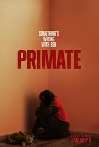 Primate Movie Poster Print showcasing vivid wildlife imagery.
