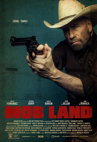 Mob Land Movie Poster featuring vibrant artwork for film enthusiasts.