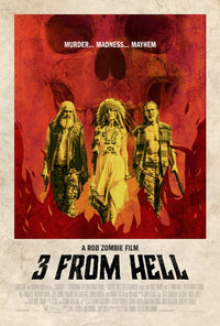 3 From Hell Movie Poster Print showcasing intense horror film atmosphere.