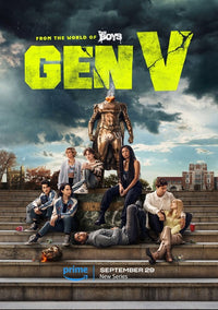Gen V Movie Poster Print showcasing vibrant artwork and colors.