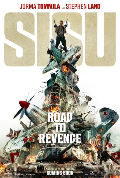 Sisu 2: Road to Revenge Movie Poster featuring dramatic artwork.