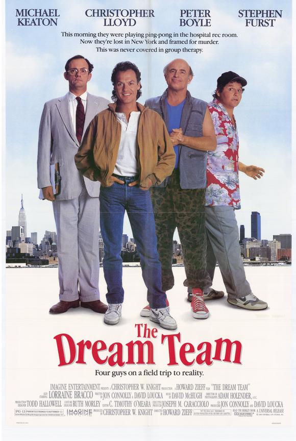 The Dream Team Movie Poster featuring classic film art.