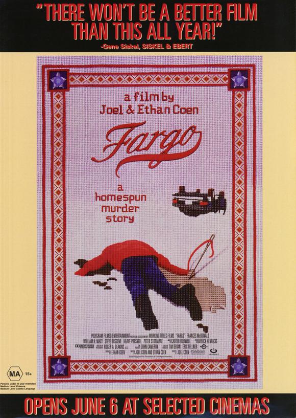 Fargo Movie Poster Print featuring iconic imagery from the film.