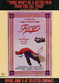 Fargo Movie Poster Print featuring iconic imagery from the film.