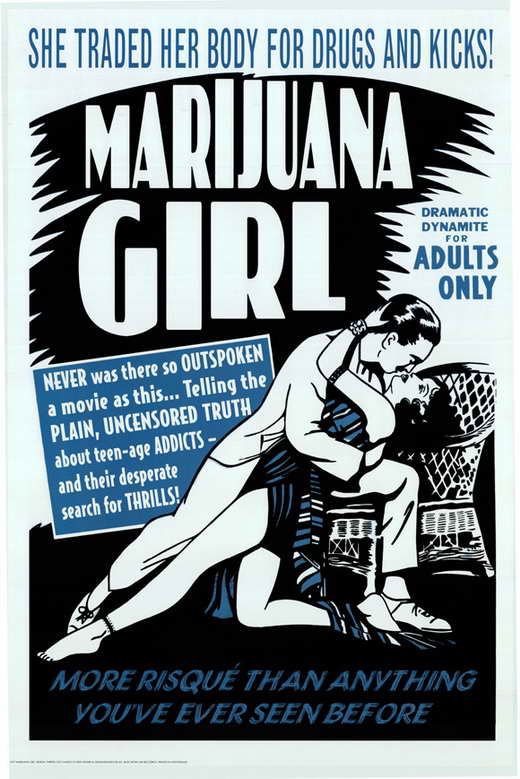 Marijuana Girl Movie Poster - 11x17 Print featuring vibrant colors and unique design.