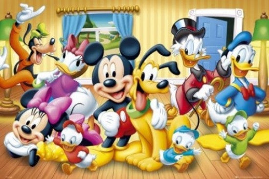 Mickey Mouse Disney Group Rolled Poster Print - 22x34