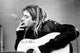 Kurt Cobain Smoking Acoustic Guitar Rolled Poster Print