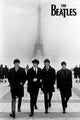 The Beatles Walking in Paris Eiffel Tower Poster Print