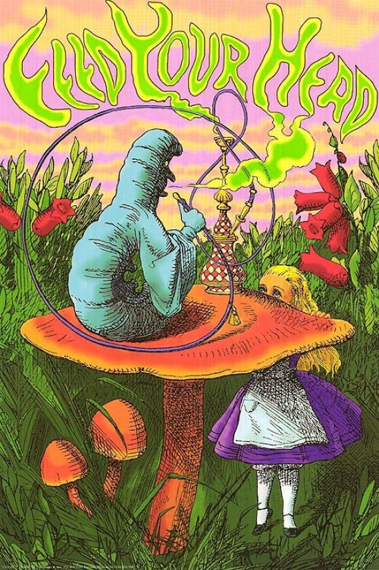 Alice in Wonderland - Feed Your Head Poster Print