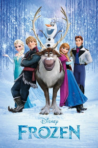 Disney Frozen Movie Cast Poster Print - 24x36 Rolled Poster