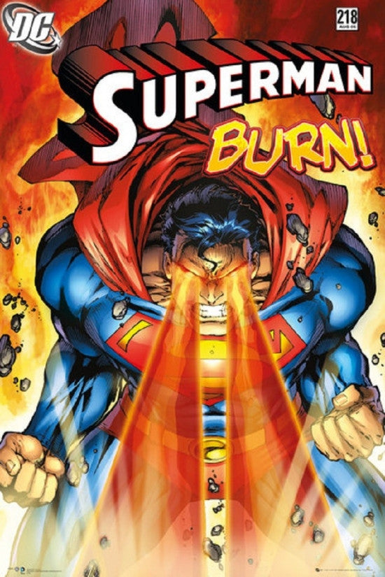 Superman - Burn Rolled Poster Print 22x34