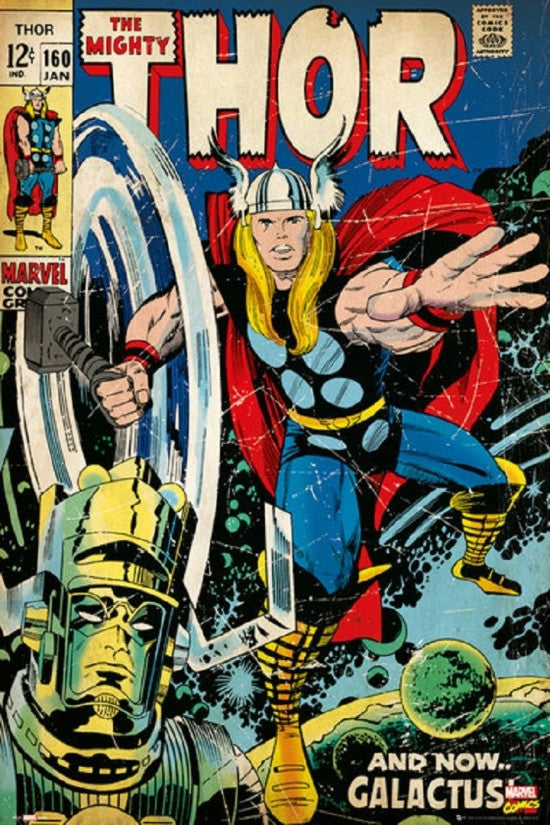 Thor Marvel Cover Poster Print - 22x34 Rolled Poster