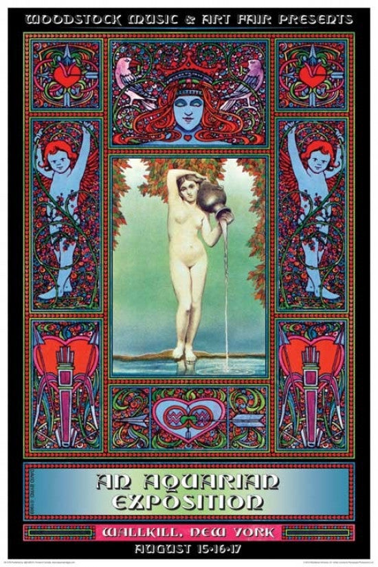 Woodstock Concert Promo Poster Print - 22x34