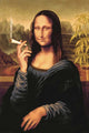 Mona Lisa with a Joint Poster Print - 22x34