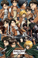 Attack on Titan Main Characters Rolled Poster Print (22x34)