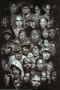 Legends of Rap and Hip Hop Rolled Poster Print