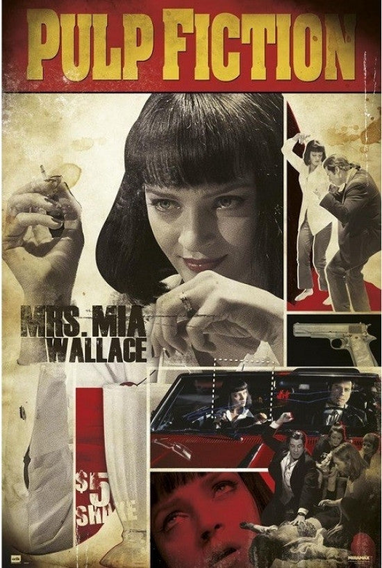 Pulp Fiction - Mia Wall Art Poster Print (22x34)