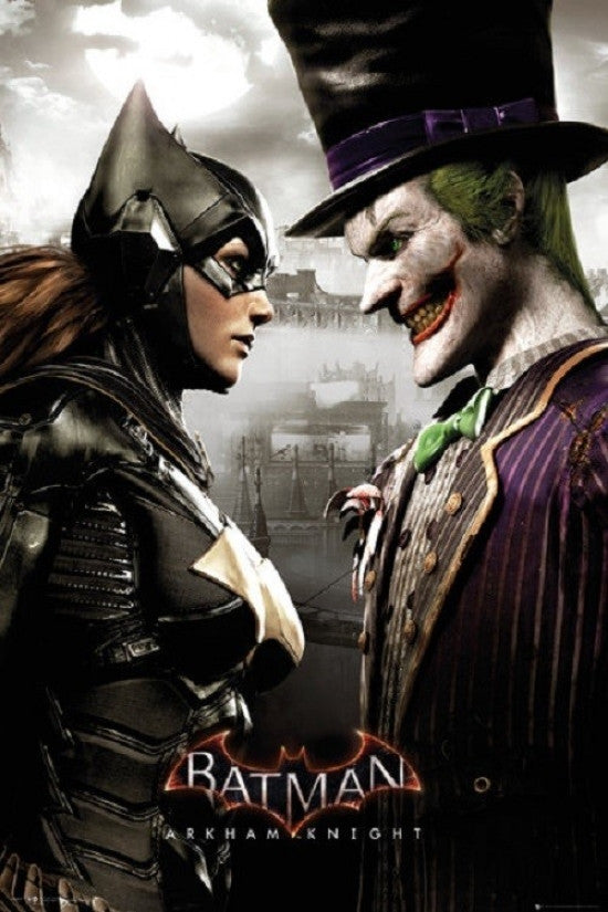 Batman Arkham Knight - Batgirl and Joker Rolled Poster Print