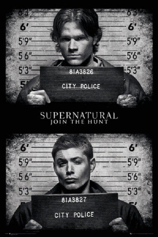 Supernatural Mug Shots Poster Print - 22x34 Rolled Art