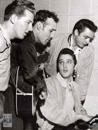Million Dollar Quartet Poster Print Featuring Elvis, Cash, Lewis & Perkins
