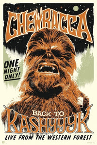 Star Wars Chewbacca One Night Only Poster Print - 22x34