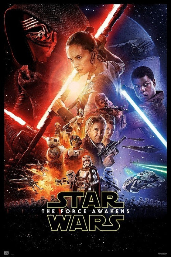 Star Wars Episode 7: The Force Awakens One Sheet Poster Print