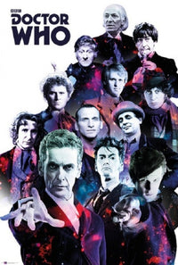 Doctor Who Cosmos of Doctors Rolled Poster Print - 24x36