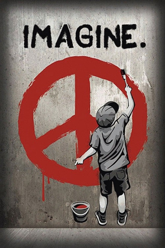 Imagine Peace Rolled Poster Print - 22x34 | Posterazzi