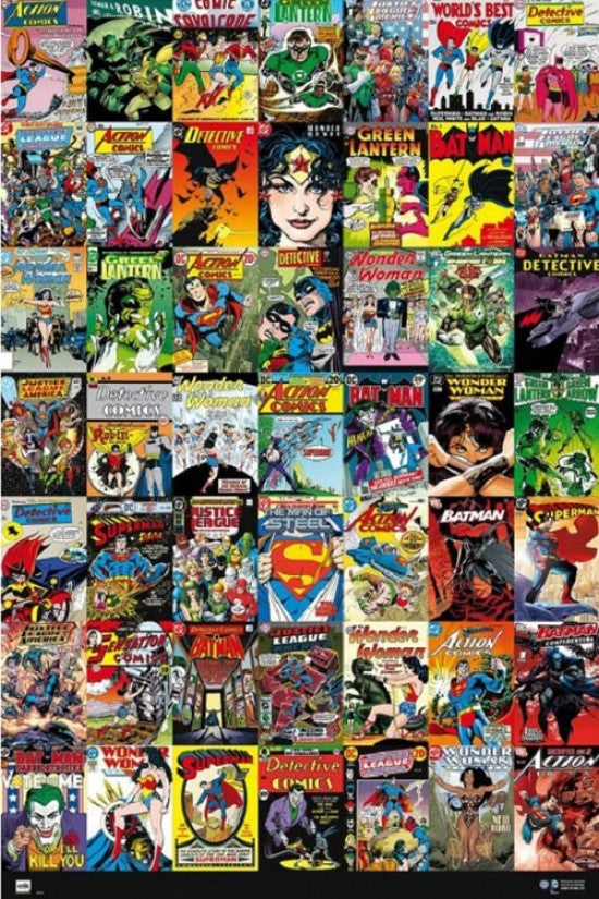 DC Comics Covers Rolled Poster Print - 24x36