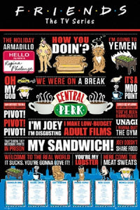 Friends Infographic Poster Print - 22x34