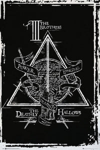 Harry Potter Deathly Hallows Graphic Poster Print - 24x36