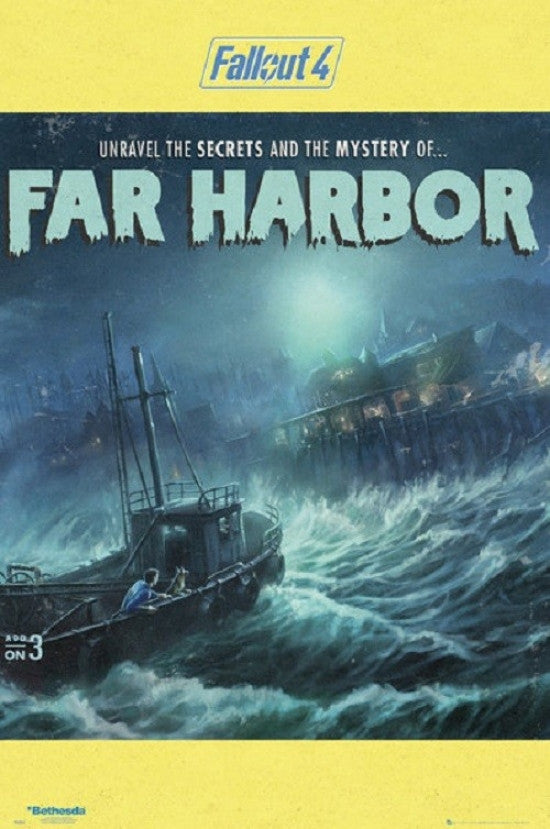 Fallout 4 Secrets of Far Harbor Rolled Poster Print